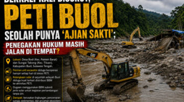 Berkali-kali Disorot, PETI Buol Seolah Punya ‘Ajian Sakti’; Penegakan Hukum Masih Jalan di Tempat?